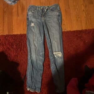 Old navy blue jeans